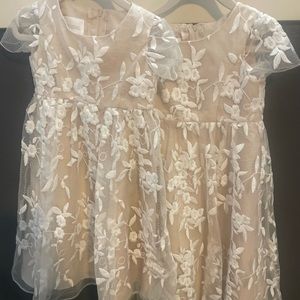 Flower girl dresses worn once for just 15 minute ceremony.